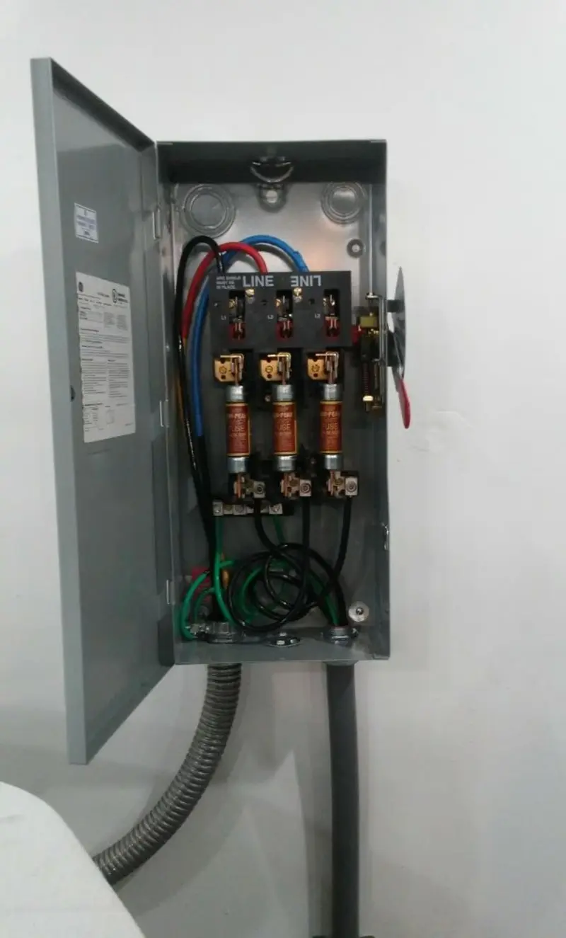 Three-phase disconnect switch installed for Electrical Wiring & Rewiring in Inman